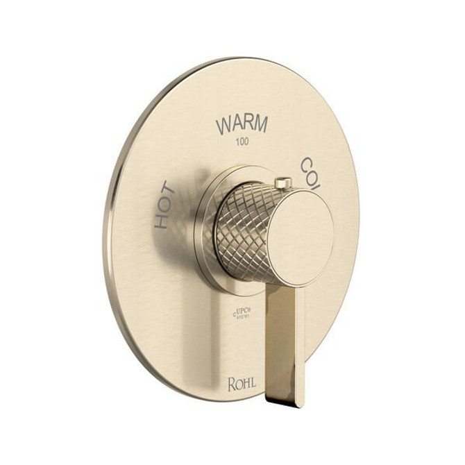 Tenerife 3/4" Thermostatic Trim Without Volume Control Satin Nickel