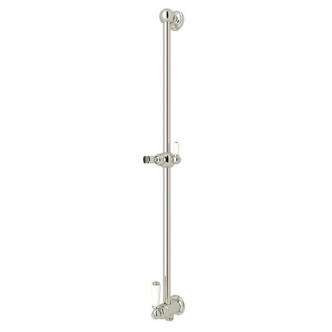 25" Slide Bar With Integrated Volume Control And Outlet Polished Nickel