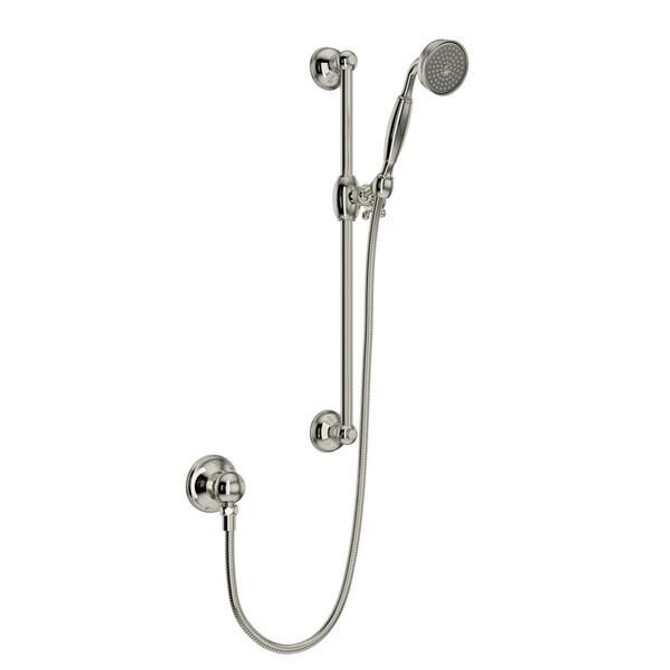 Handshower Set With 22" Slide Bar and Single Function Handshower Polished Nickel