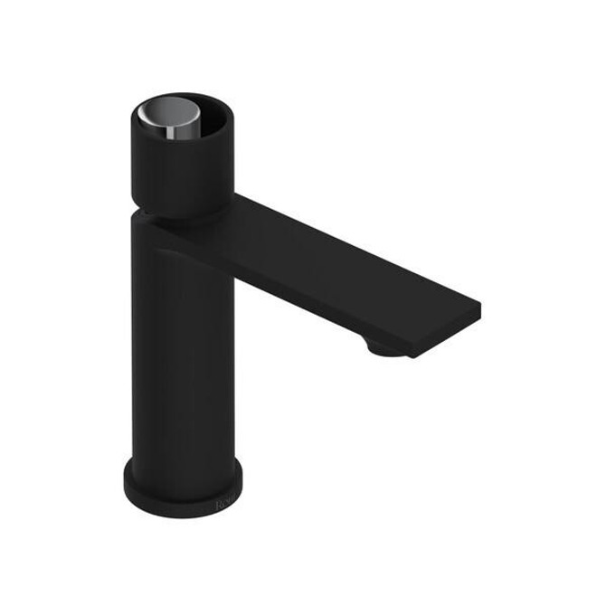 Eclissi Single Handle Lavatory Faucet Matte Black/Polished Chrome
