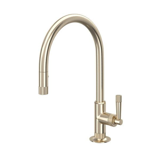 Graceline® Pull-Down Kitchen Faucet With C-Spout Satin Nickel