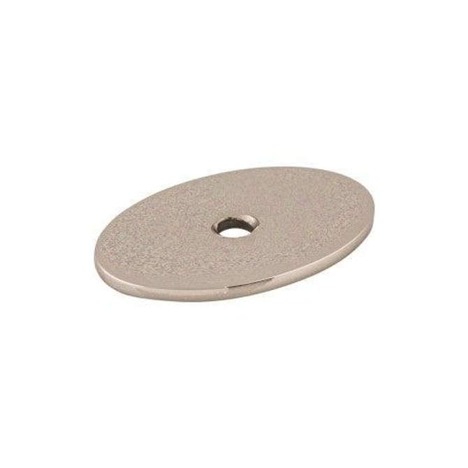 Oval Backplate Medium 1 1/2" - Polished Nickel