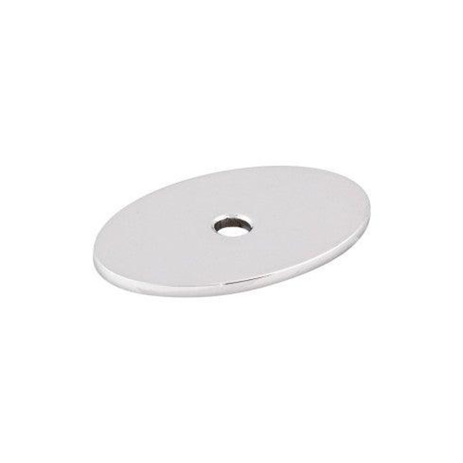 Oval Backplate Medium 1 1/2" - Polished Chrome