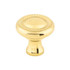 Swirl Cut Knob 1 1/4" - Polished Brass