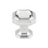 Crystal Emerald Knob 1 1/8" - Polished Chrome