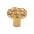 Cobblestone Round Knob 1 3/8" - Brass