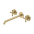 Amahle Wall Mount Tub Filler Trim With C-Spout Antique Gold