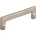 Aspen II Flat Sided Pull 4" (c-c) - Brushed Satin Nickel