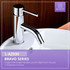 Bravo Series Single Hole Single-Handle Low-Arc Bathroom Faucet in Polished Chrome