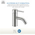 Bravo Series Single Hole Single-Handle Low-Arc Bathroom Faucet in Brushed Nickel