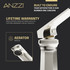 ANZZI Single Handle Single Hole Bathroom Faucet With Pop-up Drain in Brushed Nickel