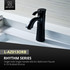 Rhythm Series Single Hole Single-Handle Mid-Arc Bathroom Faucet in Oil Rubbed Bronze