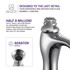 Anfore Single Hole Single Handle Bathroom Faucet in Polished Chrome