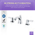 Sonata Series 8 in. Widespread 2-Handle Mid-Arc Bathroom Faucet in Polished Chrome