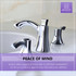 Sonata Series 8 in. Widespread 2-Handle Mid-Arc Bathroom Faucet in Polished Chrome