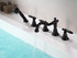Patriarch 2-Handle Deck-Mount Roman Tub Faucet with Handheld Sprayer in Oil Rubbed Bronze