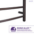 Glow 4-Bar Stainless Steel Wall Mounted Towel Warmer in Oil Rubbed Bronze