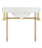 Verona 34.5 in. Console Sink in Brushed Gold
