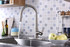 Orbital Single Handle Pull-Down Sprayer Kitchen Faucet in Brushed Nickel