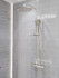 Heavy Rainfall Stainless Steel Shower Bar with Hand Sprayer in Brushed Nickel