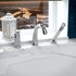 Den Series Single Handle Deck-Mount Roman Tub Faucet with Handheld Sprayer in Polished Chrome