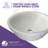 Nora Natural Stone Vessel Sink in White Marble