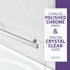 Galleon 48 in. x 58 in. Frameless Tub Door with TSUNAMI GUARD in Polished Chrome