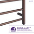 Eve 8-Bar Stainless Steel Wall Mounted Towel Warmer in Oil Rubbed Bronze