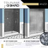 Passion Series 30 in. by 72 in. Frameless Hinged Shower Door in Chrome with Handle