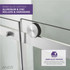 ANZZI Series 48 in. x 76 in. Frameless Sliding Shower Door with Handle in Brushed Nickel