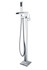 Union 2-Handle Claw Foot Tub Faucet with Hand Shower in Polished Chrome