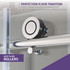 ANZZI Series 60 in. x 62 in. Frameless Sliding Tub Door in Polished Chrome