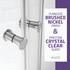Mare 35 in. x 76 in. Framed Shower Enclosure with TSUNAMI GUARD in Brushed Nickel