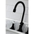 Kingston Brass KS2980PX Governor Widespread Bathroom Faucet, Matte Black