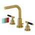 Fauceture FSC8953CKL Kaiser Widespread Bathroom Faucet with Brass Pop-Up, Brushed Brass