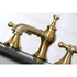 Kingston Brass KC7067AX Vintage 8 in. Widespread Bathroom Faucet, Brushed Brass