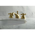 Kingston Brass KS3967AX 8 in. Widespread Bathroom Faucet, Brushed Brass