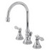 Kingston Brass KS2981BAL Heirloom Widespread Bathroom Faucet with Brass Pop-Up, Polished Chrome