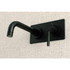 Kingston Brass KS8110DL Single-Handle Wall Mount Bathroom Faucet, Matte Black