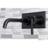 Kingston Brass KS8110CTL Single-Handle Wall Mount Bathroom Faucet, Matte Black