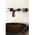 Kingston Brass KS8125DX Concord 2-Handle Wall Mount Bathroom Faucet, Oil Rubbed Bronze