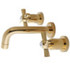 Kingston Brass KS8122ZX Millennium 2-Handle Wall Mount Bathroom Faucet, Polished Brass