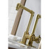 Kingston Brass KSD144RXBB Belknap Single-Handle Bathroom Faucet with Push Pop-Up, Brushed Brass