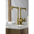 Kingston Brass KSD144RXBB Belknap Single-Handle Bathroom Faucet with Push Pop-Up, Brushed Brass