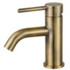Fauceture LS822DLAB Concord Single-Handle Bathroom Faucet with Push Pop-Up, Antique Brass