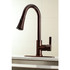 Gourmetier LS8725CTL Continental Single-Handle Pull-Down Kitchen Faucet, Oil Rubbed Bronze