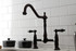 Kingston Brass KS1175AL Heritage Bridge Kitchen Faucet, Oil Rubbed Bronze