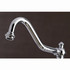 Kingston Brass KS3271AXBS Restoration 8" Bridge Kitchen Faucet with Sprayer, Polished Chrome