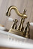 Kingston Brass KB1603PL Heritage 4 in. Centerset Bathroom Faucet, Antique Brass