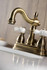 Kingston Brass KB1603PX Heritage 4 in. Centerset Bathroom Faucet, Antique Brass